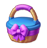 Springtime basket with bow III